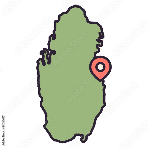 qatar map
