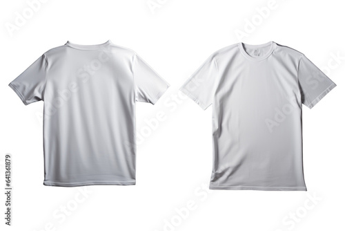 White T-shirt Transparent Png, front & back side
