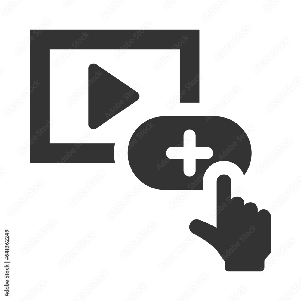 Obraz premium Video subscription icon