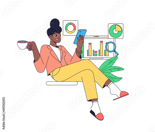 Landing page template of Financial administration, examiner, audit.Balance financial value, management and administration