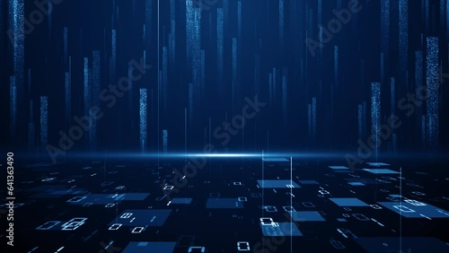 Wallpaper Mural Business corporate abstract particles digital technology clean presentation broadcast background loop Torontodigital.ca