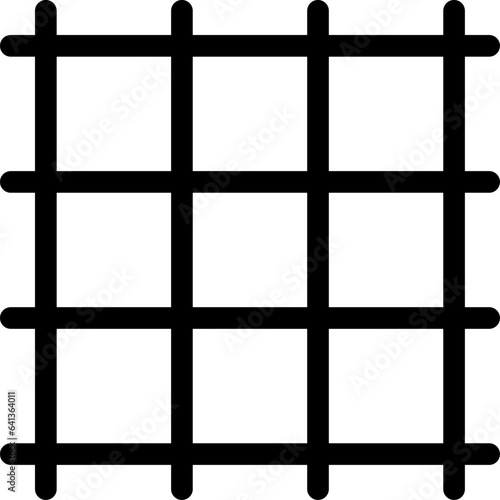 Simple Square Mesh Grid Geometric Pattern Design. Vector Image.