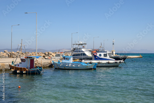 View of the port of the town of Mastichari on the island of Kos. Greece © vivoo