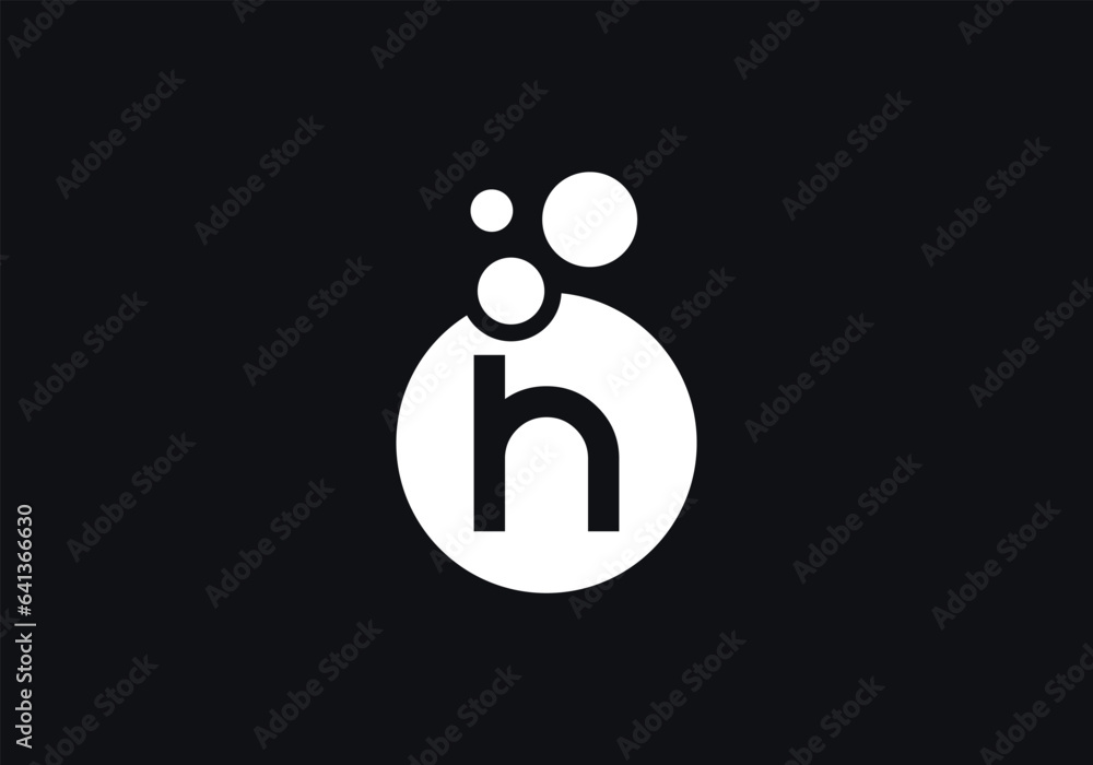 Bubble letters logo. Bubble lab circle symbol. Bubble logo design color