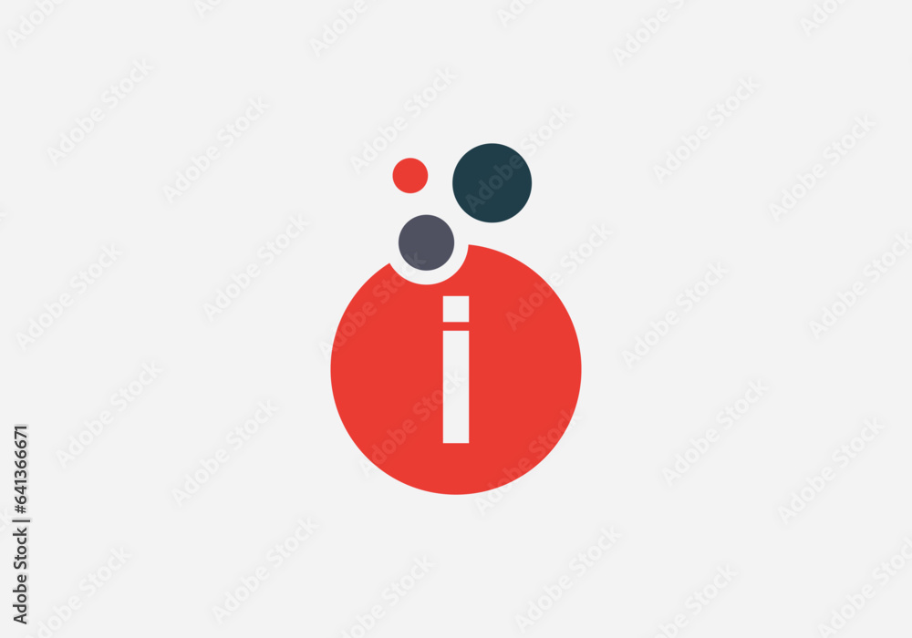 Bubble letters logo. Bubble lab circle symbol. Bubble logo design color