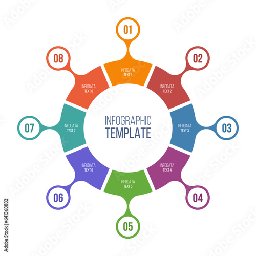 Infographic design round te...