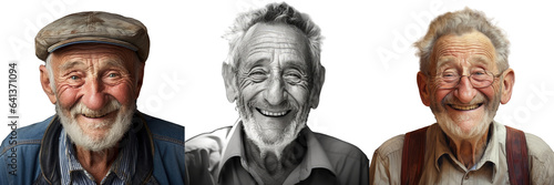 Elderly man with a smile