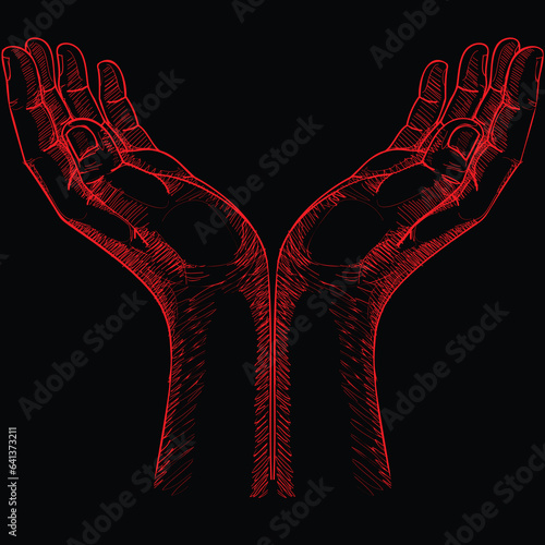 Hands vector design