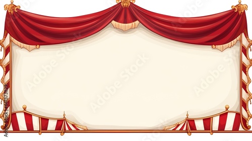 Carnival circus frame with place for text