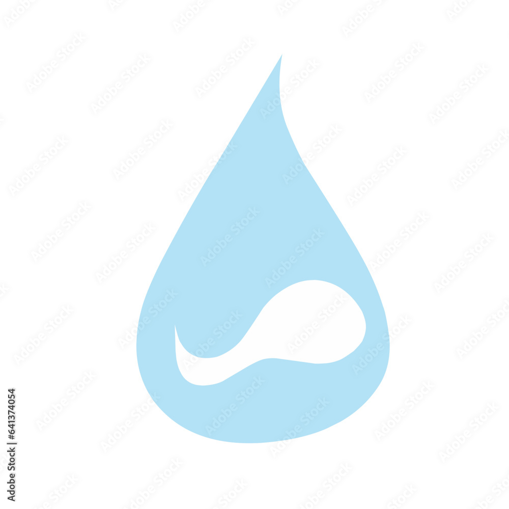 Vector blue water drop icon set Vector blue water drop icon set