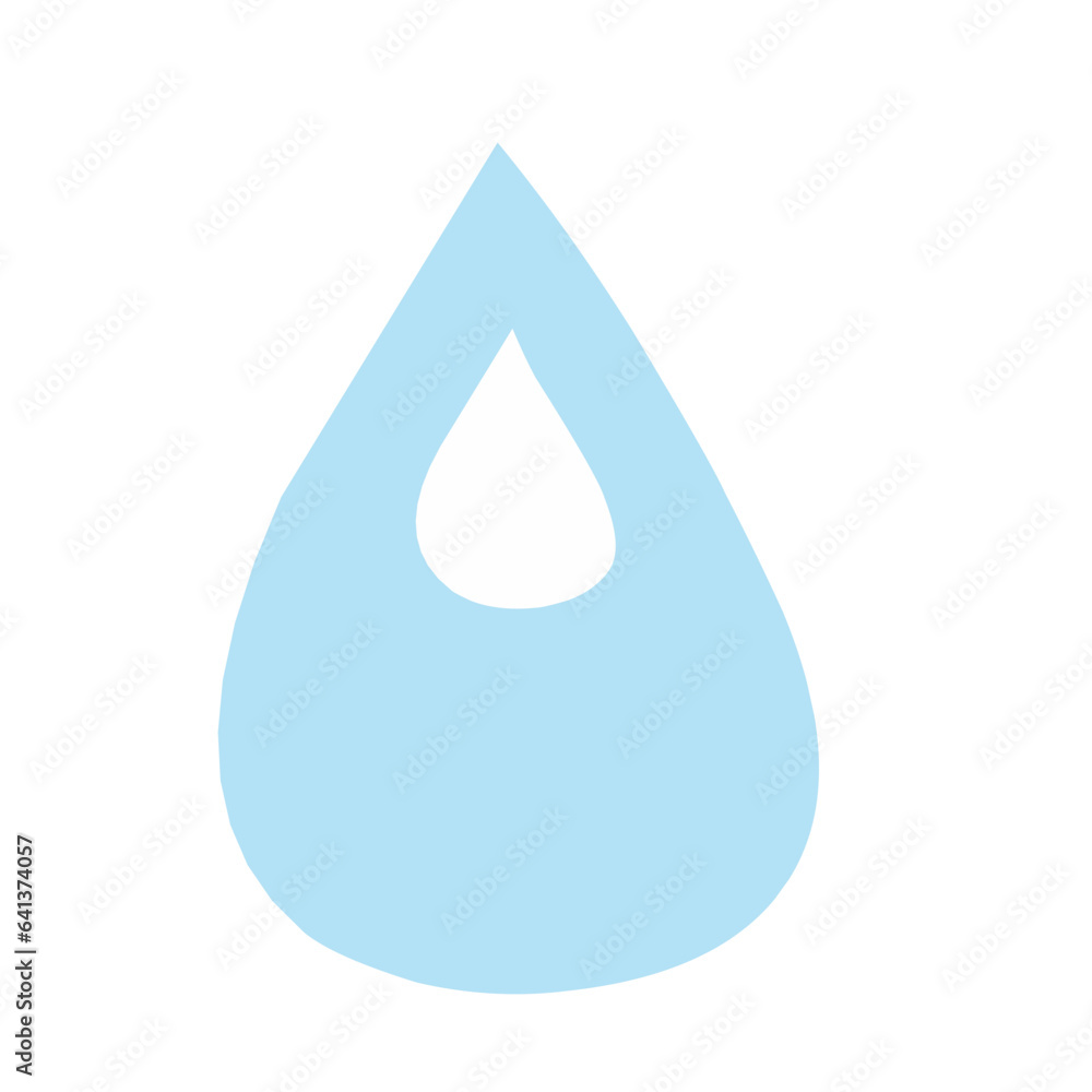 Vector blue water drop icon set Vector blue water drop icon set