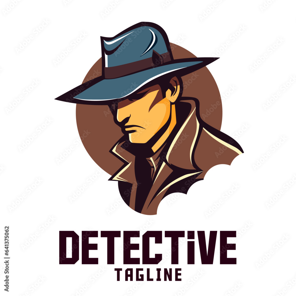 Man Detective Creations: Logo, Mascot, Illustration, Vector Graphic
