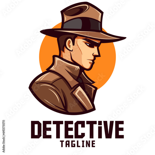 The Illustrated Detective's Portfolio: Logos, Mascots, Illustrations, Vector Graphics for Sports and E-Sports Competitors, Spy Mascot Head
