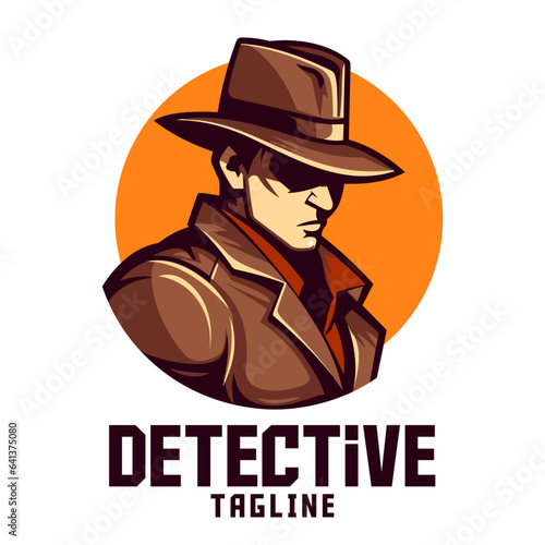 Artistic Investigator: Logo, Mascot, Illustration, Vector Graphic Design for Sports and E-Sports Crews, Spy Mascot Head
