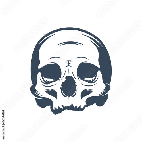 Skull vector illustration design. Skull logo design Template.