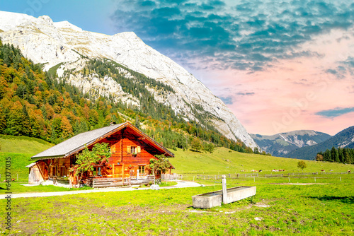 Engalm, Hinterriss, Karwendel, Tirol 