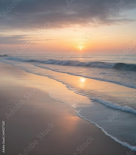 Coastal Renewal - Serene Sunrise Embracing Nature s Awakening