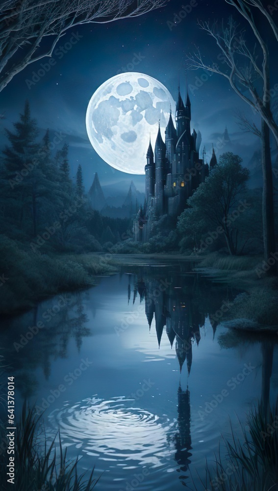 Journey to Castle Mountain - A Mystical Night of Moonlight, Bats, and Enchantment