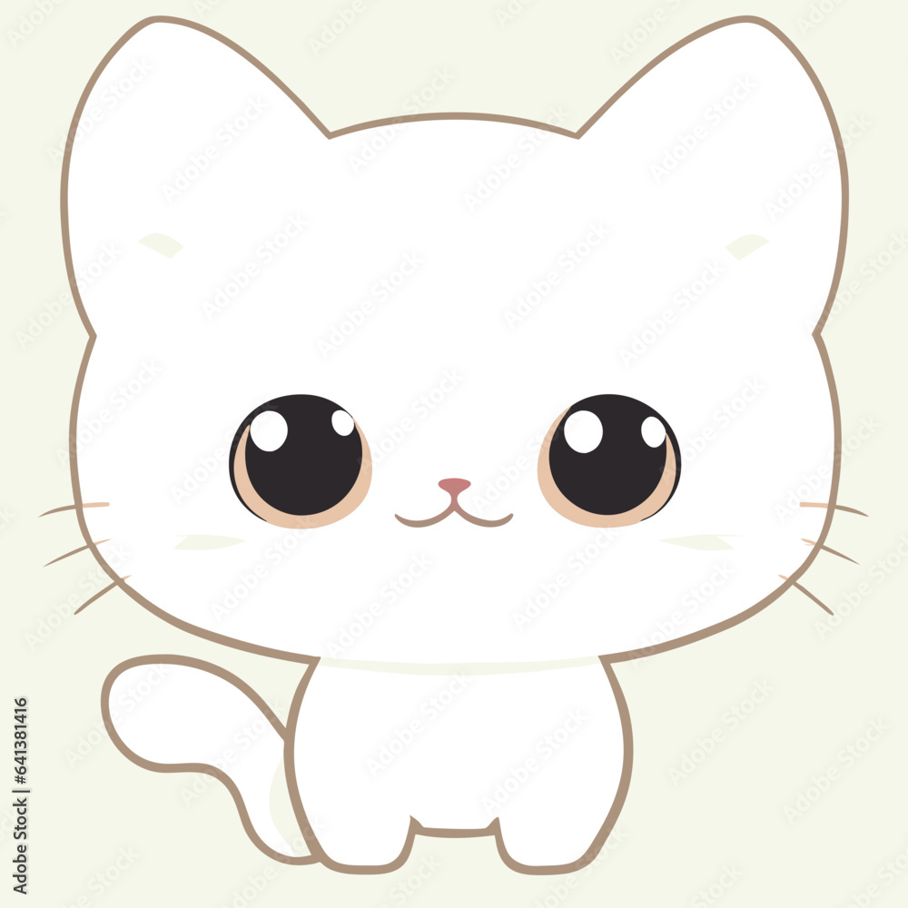 Cute Chibi Cat - generative ai, üretken yapay zeka Cute Chibi Cat - generative ai, üretken yapay zeka