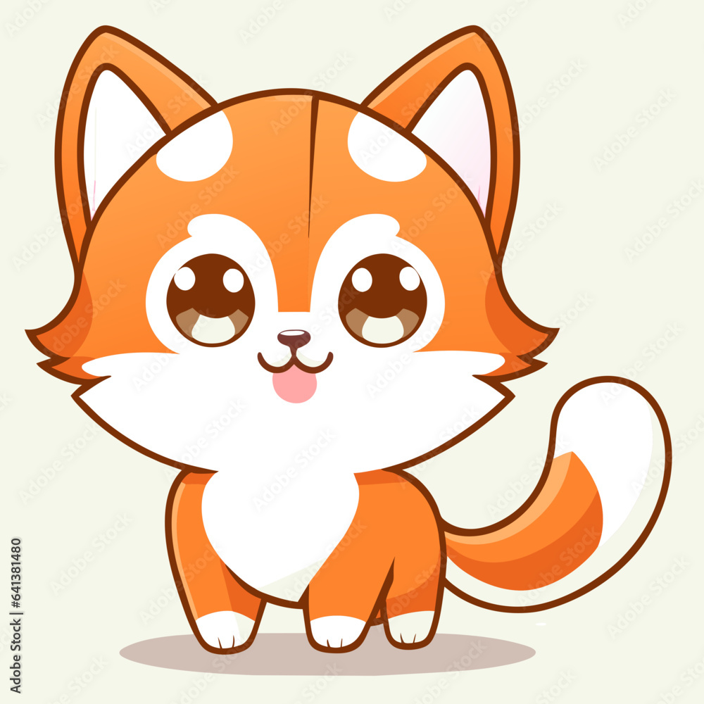 Cute Chibi Cat - generative ai, üretken yapay zeka Cute Chibi Cat - generative ai, üretken yapay zeka