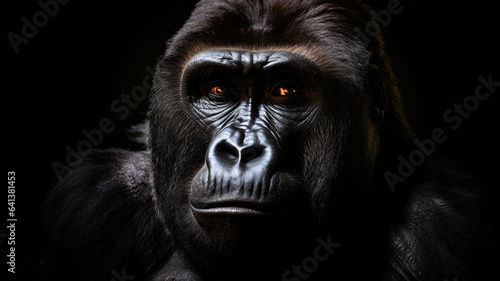 gorilla close-up portrait