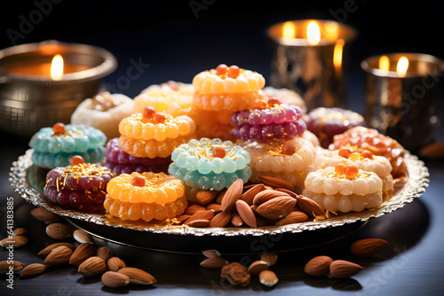 Diwali Sweets Spread Festive Delights AI generated art photo