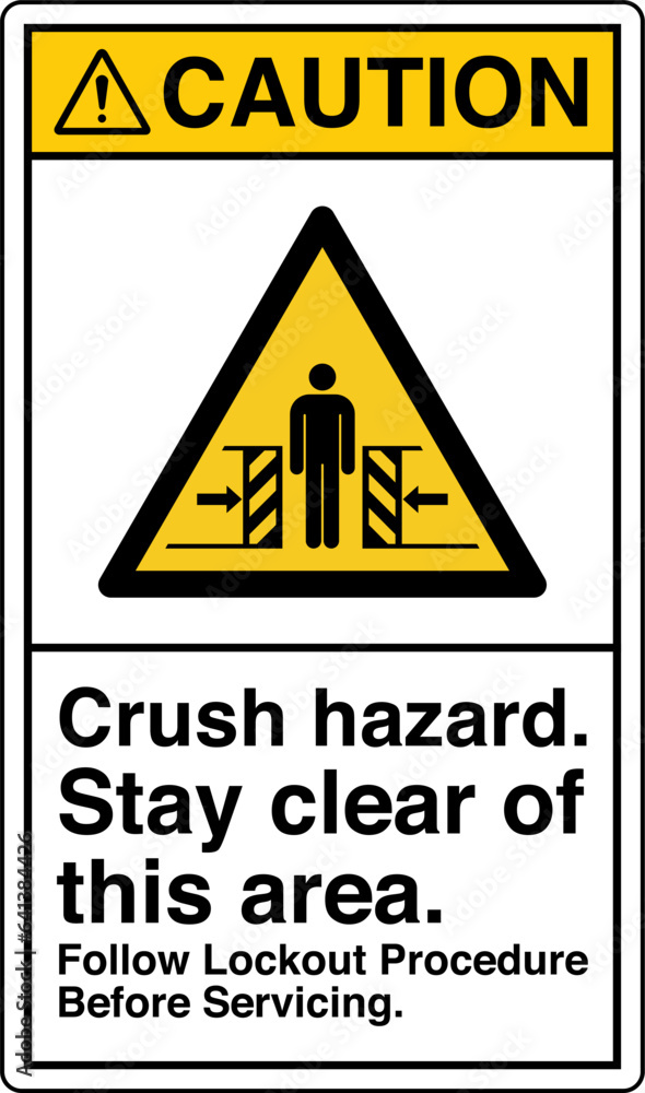 ANSI Z535 Safety Sign Marking Label Symbol Pictogram Standards Caution