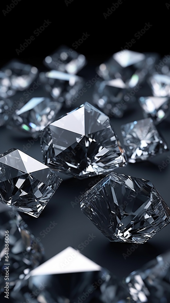 White shiny diamonds gemstone vertical background White shiny diamonds gemstone vertical background