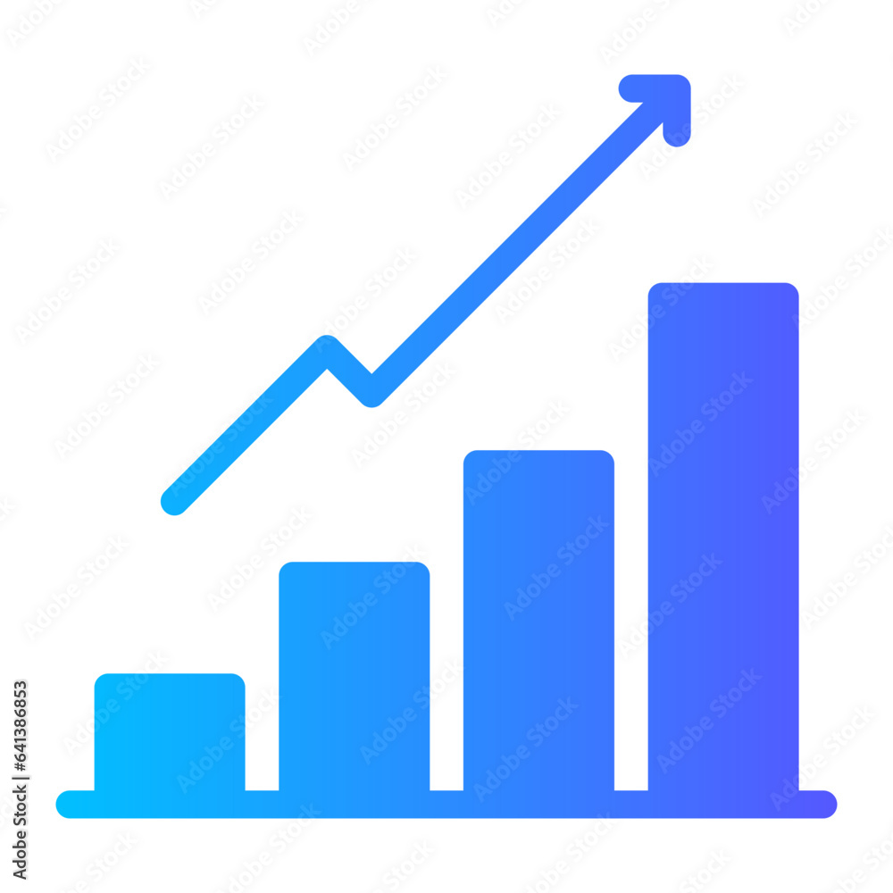 growth gradient icon growth gradient icon