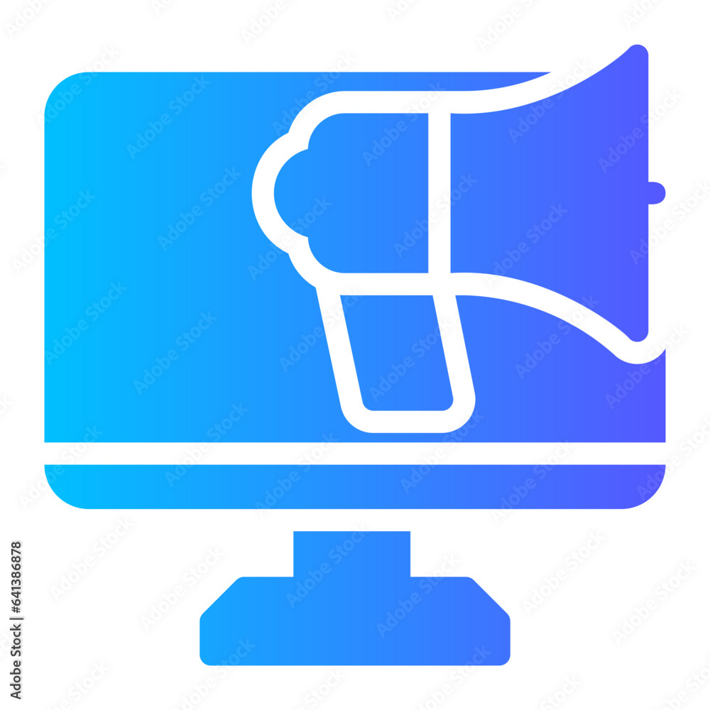 online marketing gradient icon online marketing gradient icon