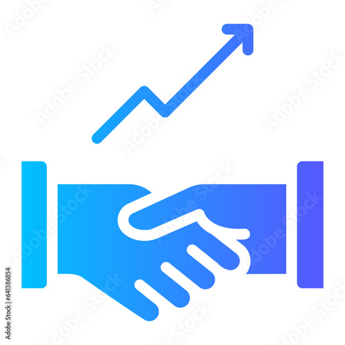 growth gradient icon