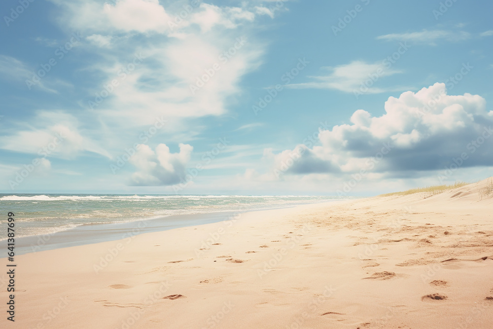 Sand Beach And Blue Sky | Beach And Sky | Beach And Clouds | Beach And Blue Sky