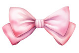 pink bow on a white background