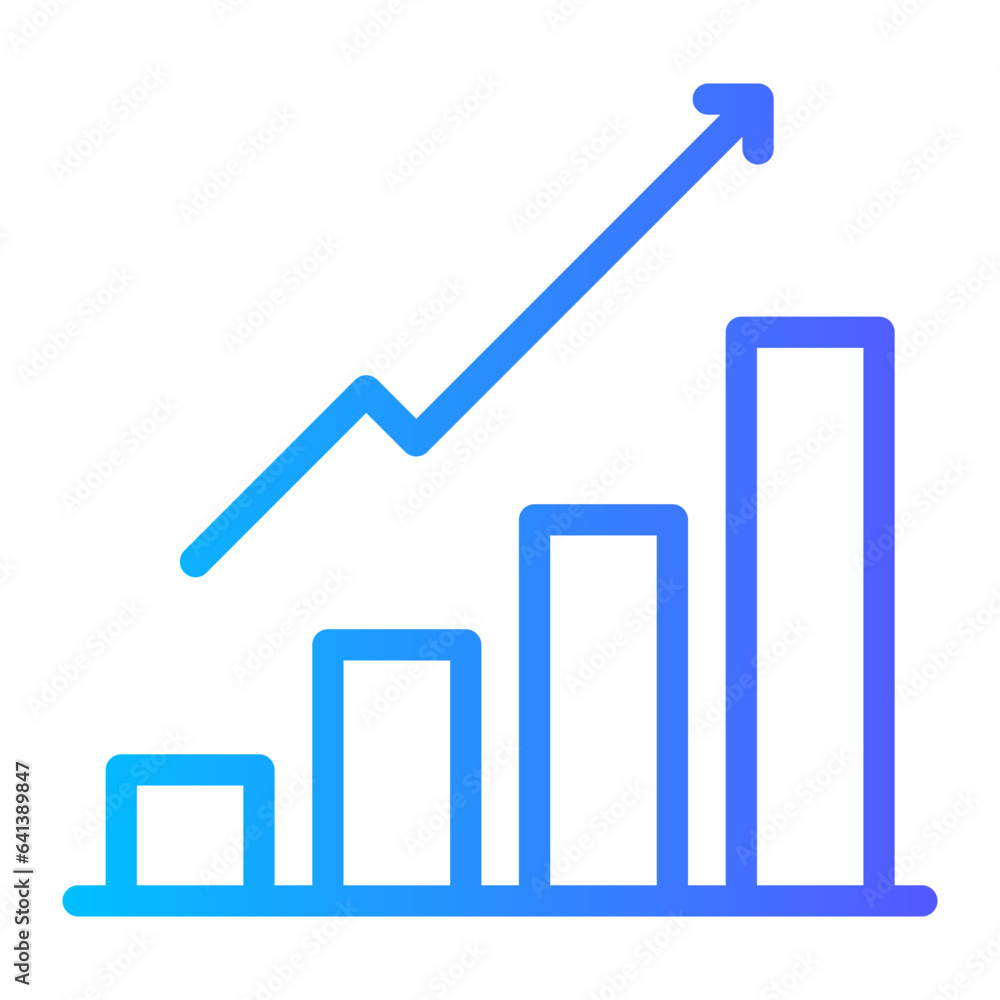 growth gradient icon growth gradient icon