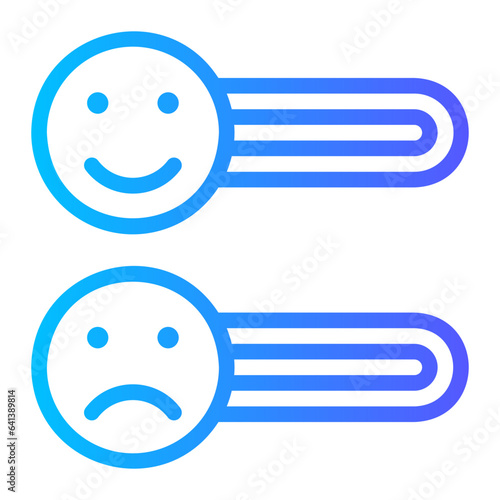 customer satisfaction gradient icon