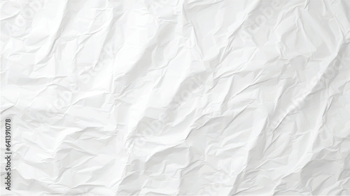 White paper texture is crumpled and creased. Copy space, white texture, top view, paper background, empty, sheet, old, page, cardboard, letter, parchment, ragged, stationery vector white paper texture
