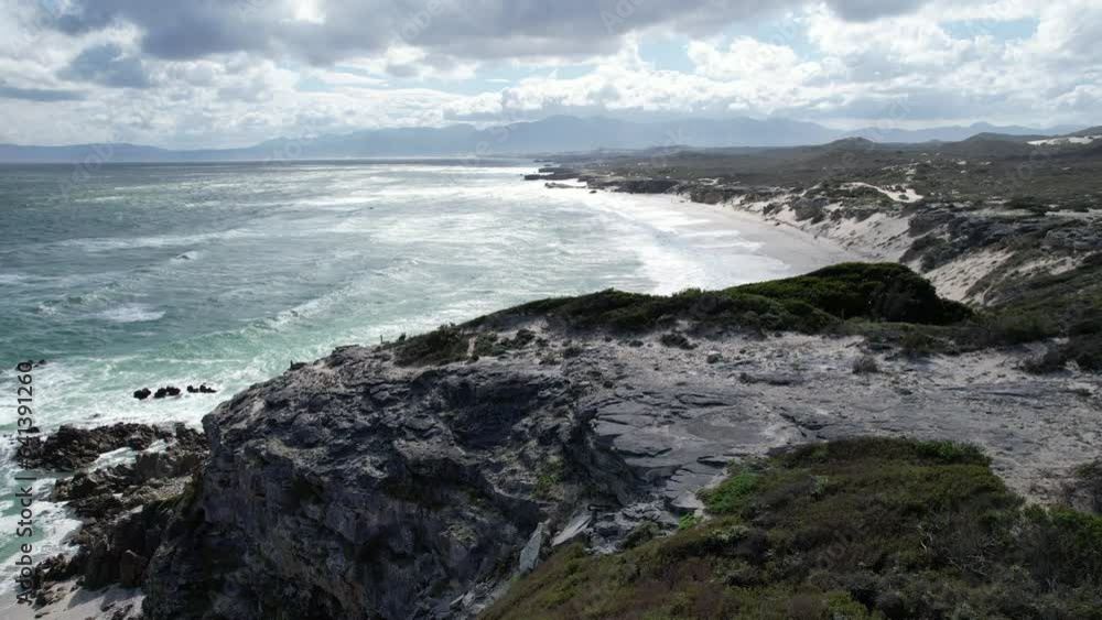 Aerial view of Walker Bay Nature Reserve in the south-western Cape, South Africa Aerial view of Walker Bay Nature Reserve in the south-western Cape, South Africa