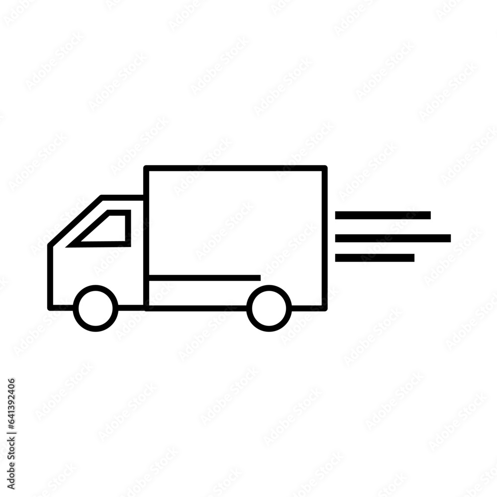 Fast delivery service icon isolated on white background. Fast delivery service icon isolated on white background.