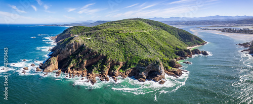 Aerial view of Knysna Heads in Knysna, Garden Route, South Africa