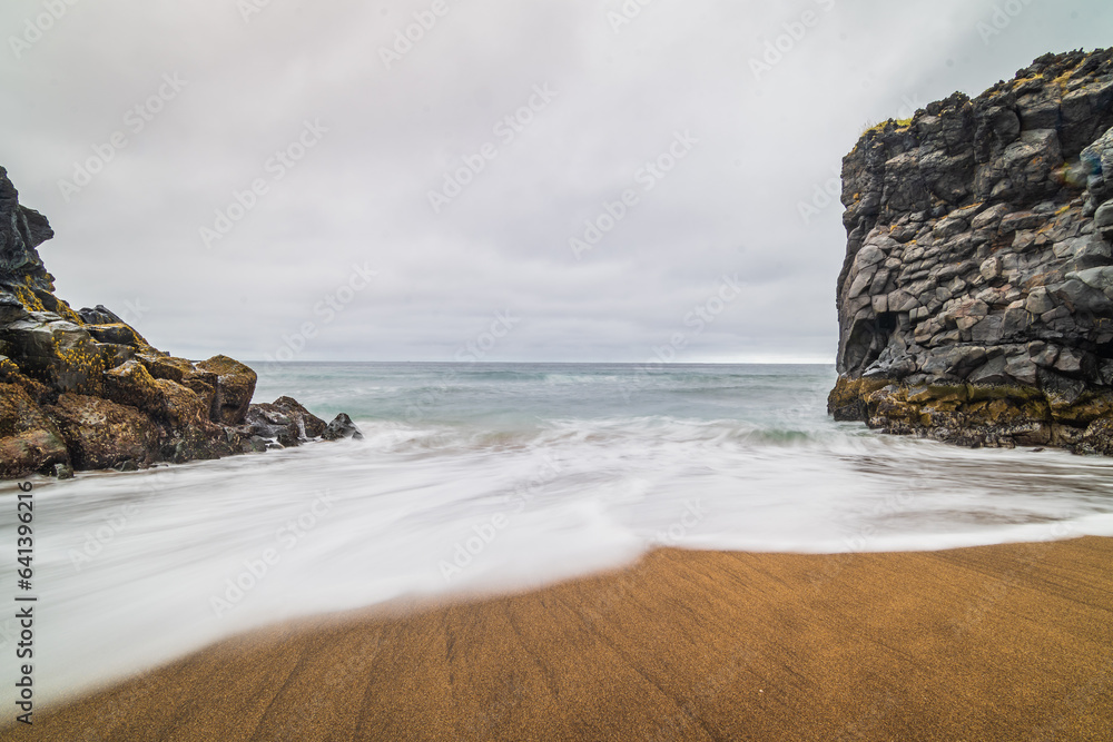 Landscape of the Skadsvik Beach (Iceland)