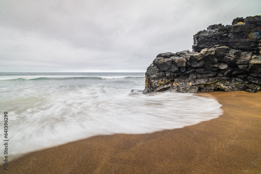 Landscape of the Skadsvik Beach (Iceland)