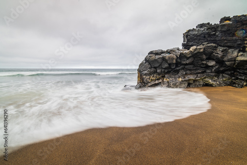 Obraz na płótnie Landscape of the Skadsvik Beach (Iceland) w salonie