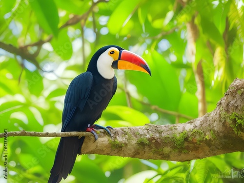 toucan on a tree branch