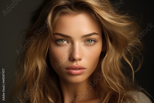 Wallpaper Mural Natural beauty portrait of woman with tousled hair
 Torontodigital.ca