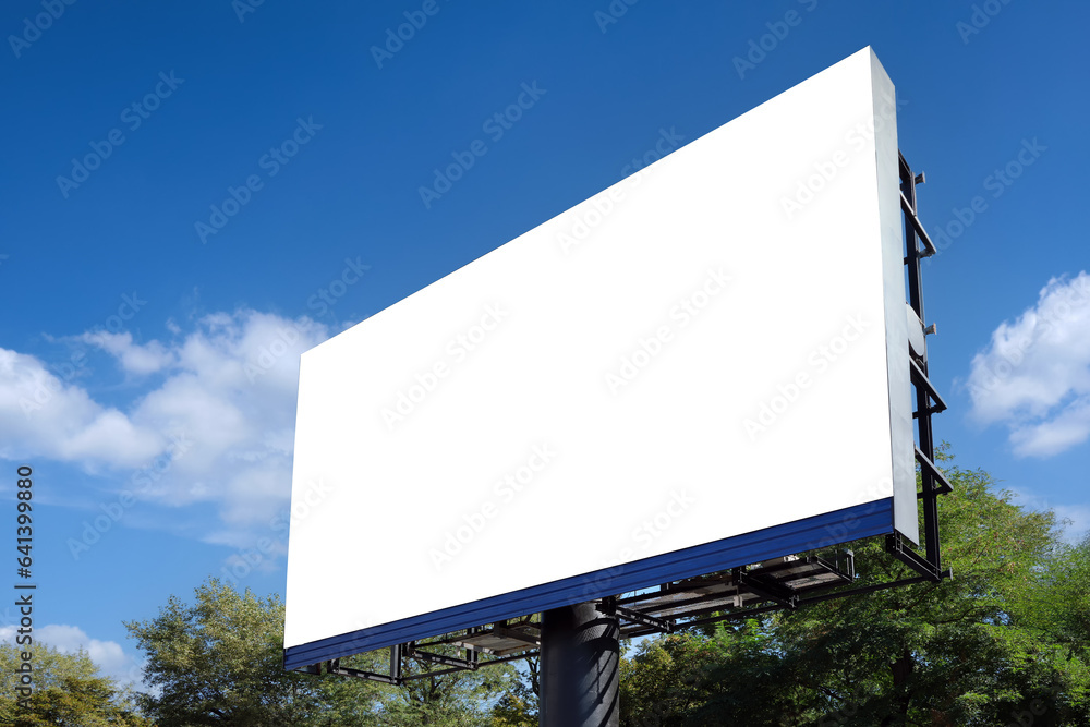 Fototapeta premium A large information display for advertising on the street in the city