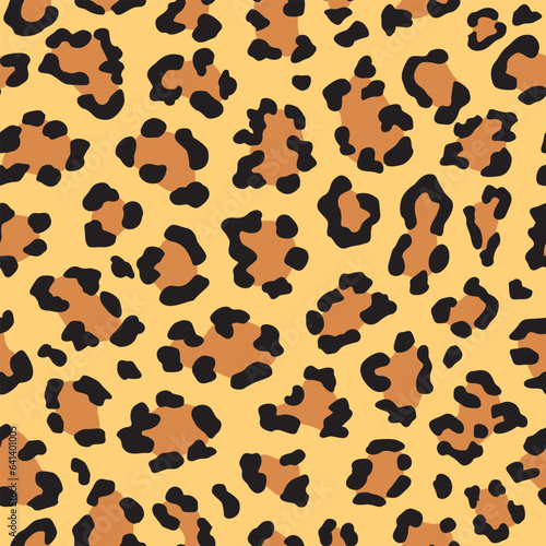 Leopard pattern, seamless image, creative printing, fabric screen printing. Illustrations or background images of any kind Vector work type