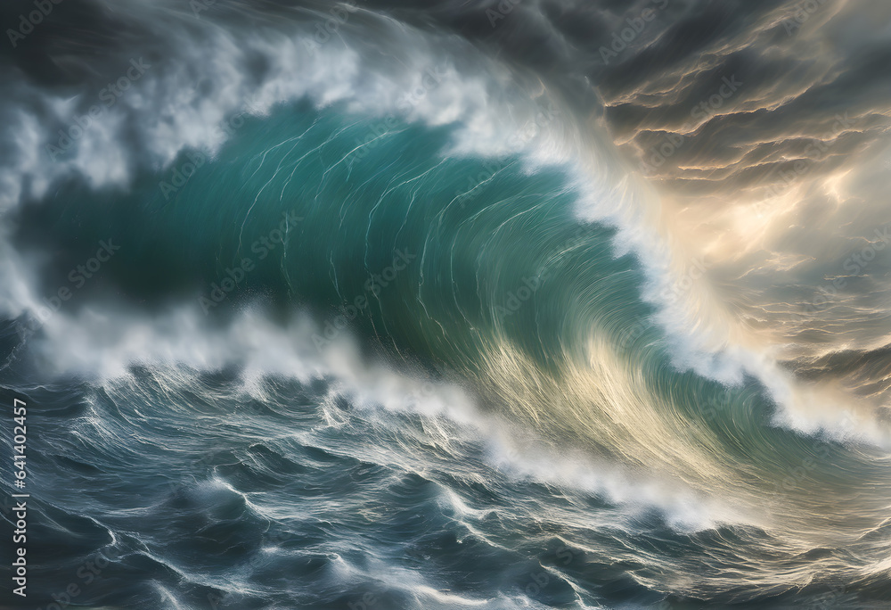 rip current. The high and violent sea waves. Capturing the Majesty of ...