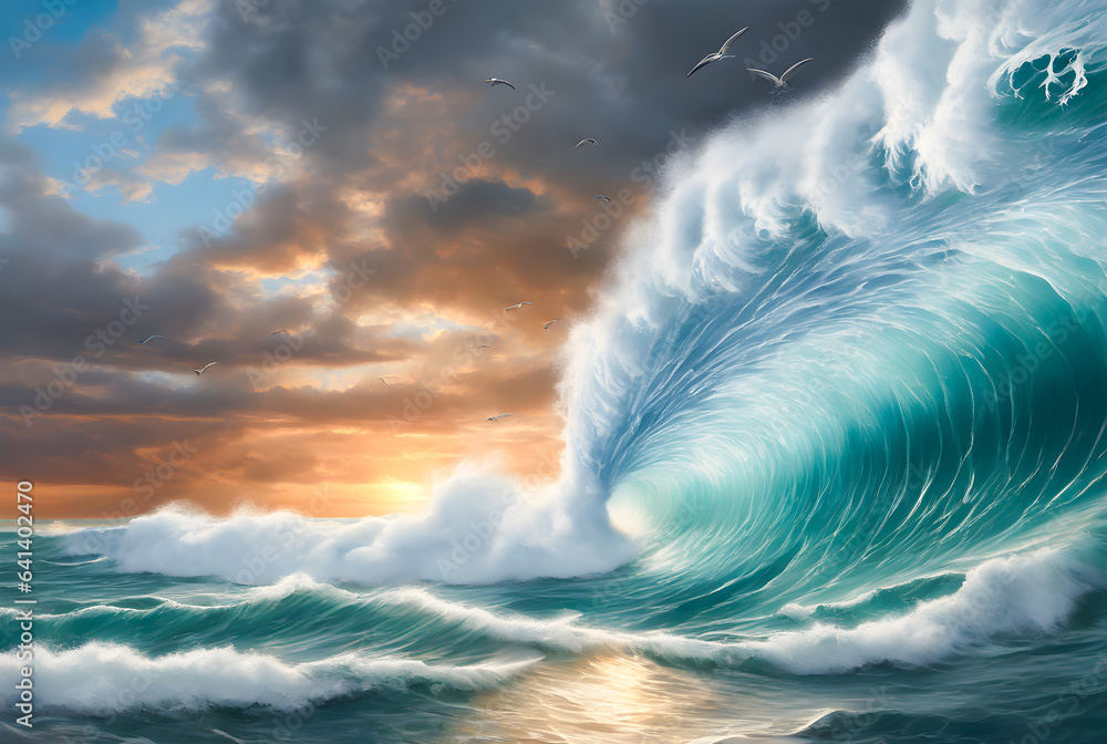 rip current. The high and violent sea waves. Capturing the Majesty of ...