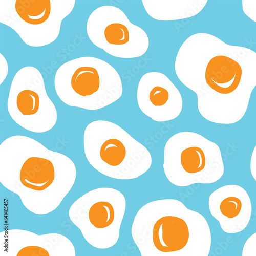 Egg pattern, so cute, lined up endlessly vector job type