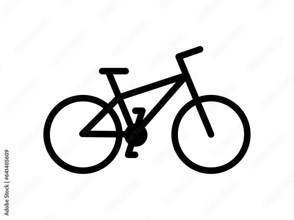 Vector bicycle icon. High quality black line icon. Vector bicycle icon. High quality black line icon.
